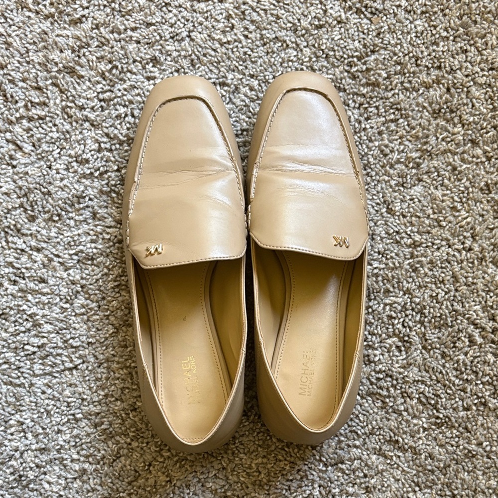 MICHAEL Michael Kors Tan Leather Loafers